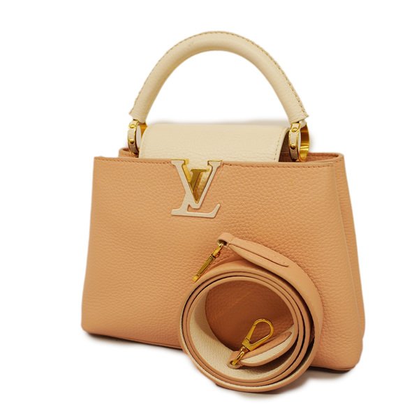 LOUIS VUITTON Handbags - Auth Louis Vuitton Taurillon 2way Bag Capucines BB M21045 Rose Trianon Handbag